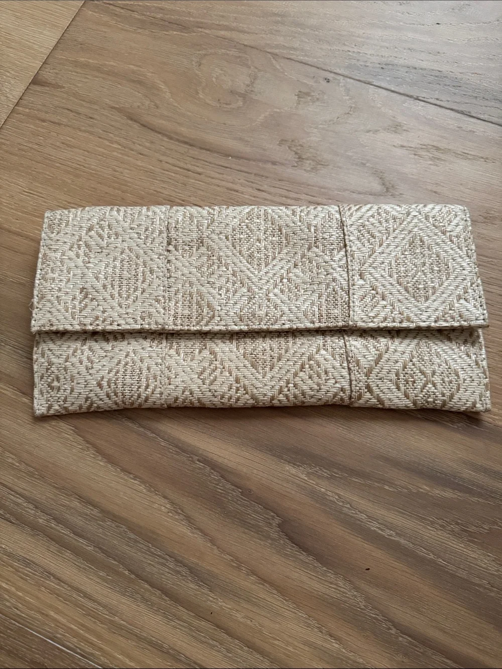MMS woven clutch